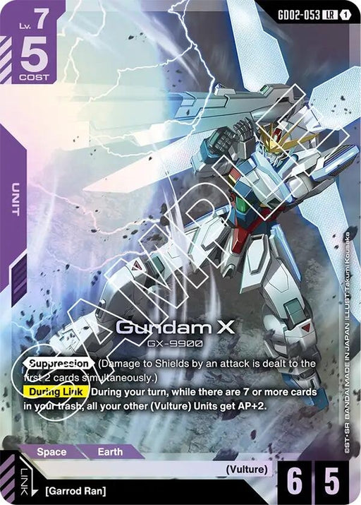 Image for Gundam X (GD02-053) (GD02-053) [Dual Impact] (Holofoil) - Gundam Card Game