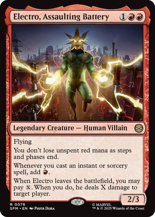 Image for Electro, Assaulting Battery (76) [Marvel's Spider-Man] - Magic: The Gathering