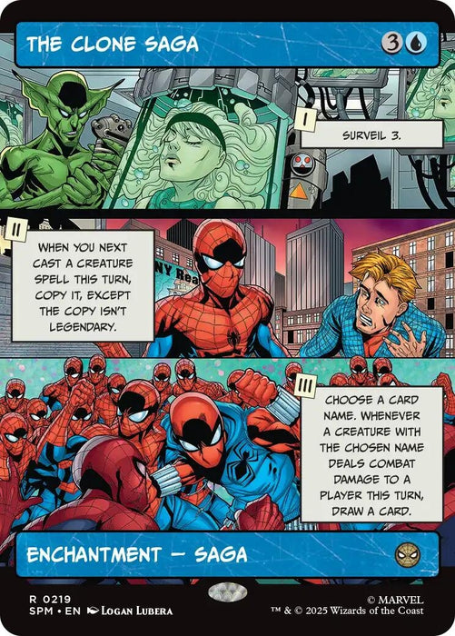 Image for The Clone Saga (Borderless) (219) (Foil) [Marvel's Spider-Man] - Magic: The Gathering