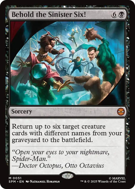Image for Behold the Sinister Six! (51) (Foil) [Marvel's Spider-Man] - Magic: The Gathering