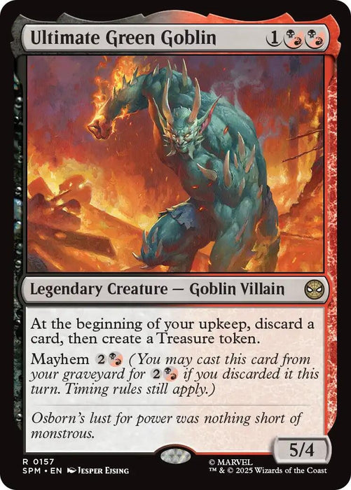 Image for Ultimate Green Goblin (157) [Marvel's Spider-Man] - Magic: The Gathering