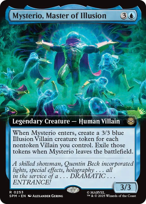 Image for Mysterio, Master of Illusion (Extended Art) (253) (Foil) [Marvel's Spider-Man] - Magic: The Gathering