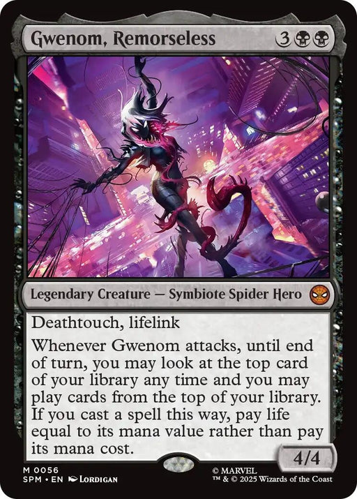 Image for Gwenom, Remorseless (56) [Marvel's Spider-Man] - Magic: The Gathering