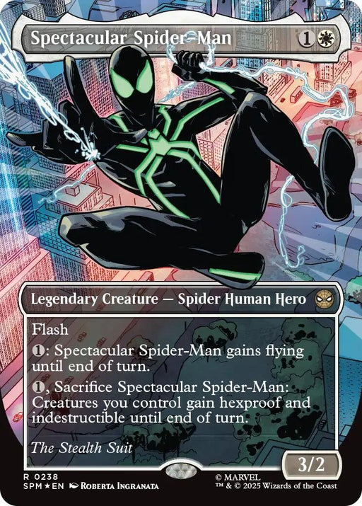 Image for Spectacular Spider-Man (0238) (Borderless) (Textured Foil) (238) (Foil) [Marvel's Spider-Man] - Magic: The Gathering