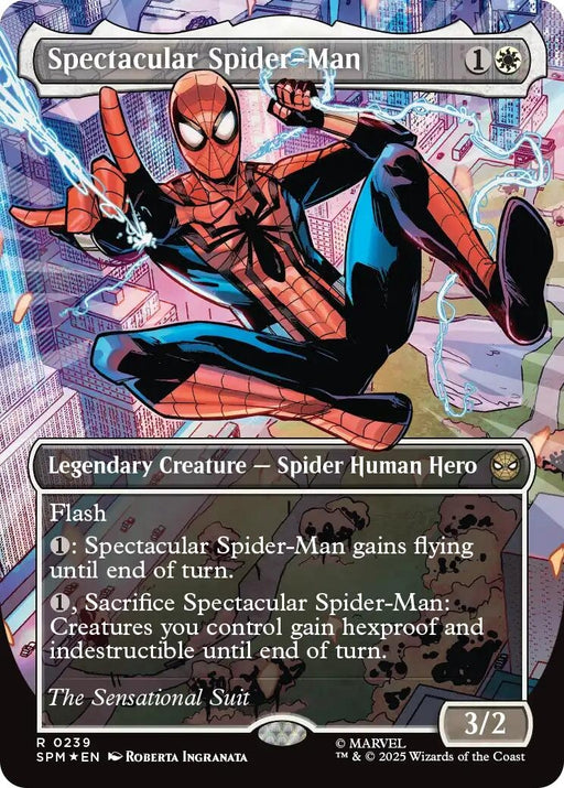 Image for Spectacular Spider-Man (0239) (Borderless) (Textured Foil) (239) (Foil) [Marvel's Spider-Man] - Magic: The Gathering