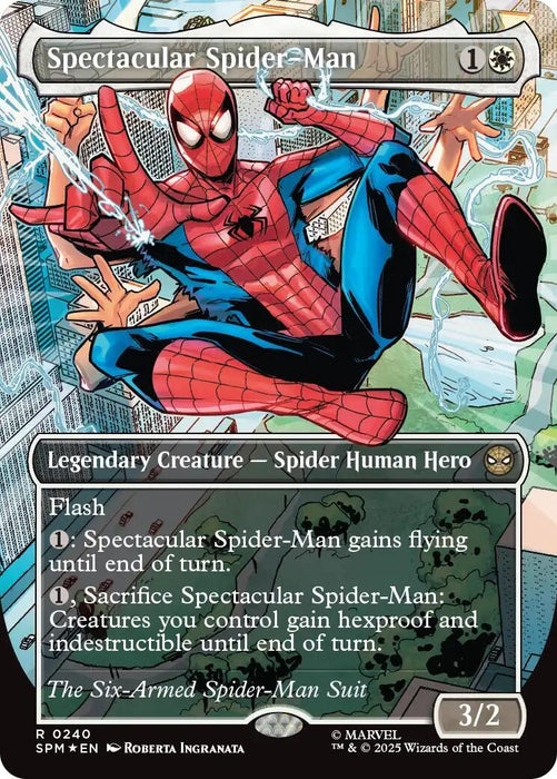 Image for Spectacular Spider-Man (0240) (Borderless) (Textured Foil) (240) (Foil) [Marvel's Spider-Man] - Magic: The Gathering