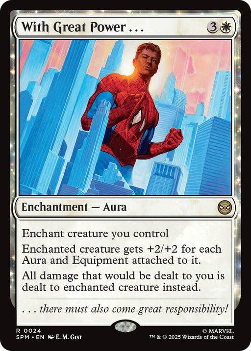 Image for With Great Power . . . (24) (Foil) [Marvel's Spider-Man] - Magic: The Gathering