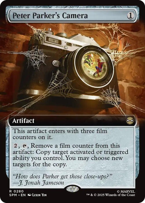 Image for Peter Parker's Camera (Extended Art) (280) (Foil) [Marvel's Spider-Man] - Magic: The Gathering