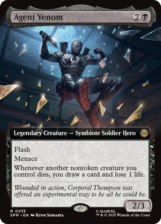 Image for Agent Venom (Extended Art) (255) (Foil) [Marvel's Spider-Man] - Magic: The Gathering