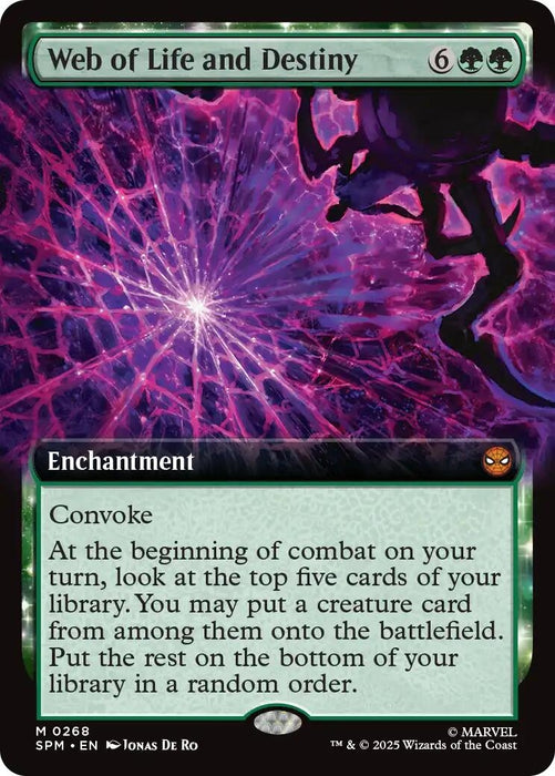 Image for Web of Life and Destiny (Extended Art) (268) (Foil) [Marvel's Spider-Man] - Magic: The Gathering