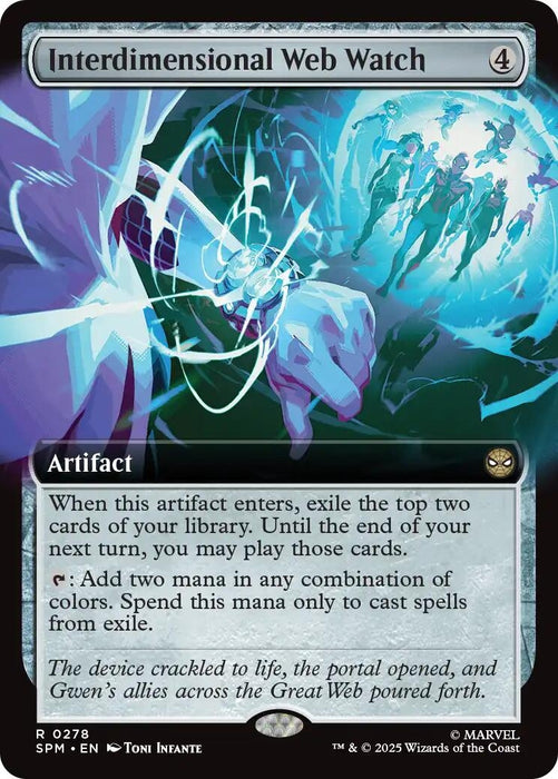 Image for Interdimensional Web Watch (Extended Art) (278) (Foil) [Marvel's Spider-Man] - Magic: The Gathering