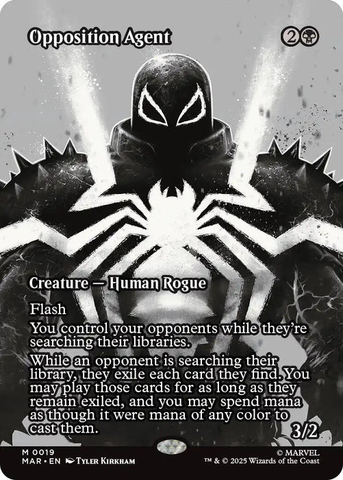 Image for Opposition Agent (Borderless) (19) (Foil) [Marvel Universe Eternal-Legal] - Magic: The Gathering