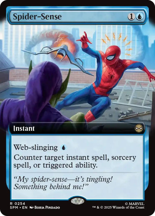 Image for Spider-Sense (Extended Art) (254) (Foil) [Marvel's Spider-Man] - Magic: The Gathering