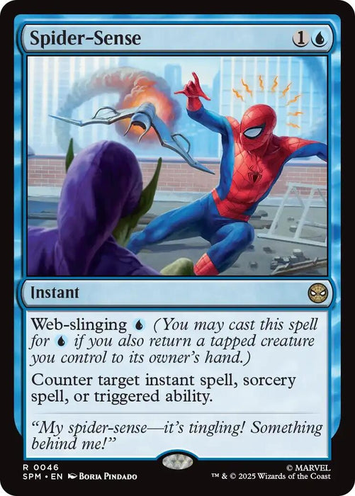 Image for Spider-Sense (46) (Foil) [Marvel's Spider-Man] - Magic: The Gathering
