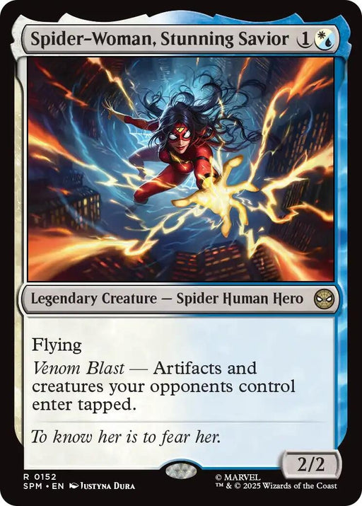 Image for Spider-Woman, Stunning Savior (152) (Foil) [Marvel's Spider-Man] - Magic: The Gathering