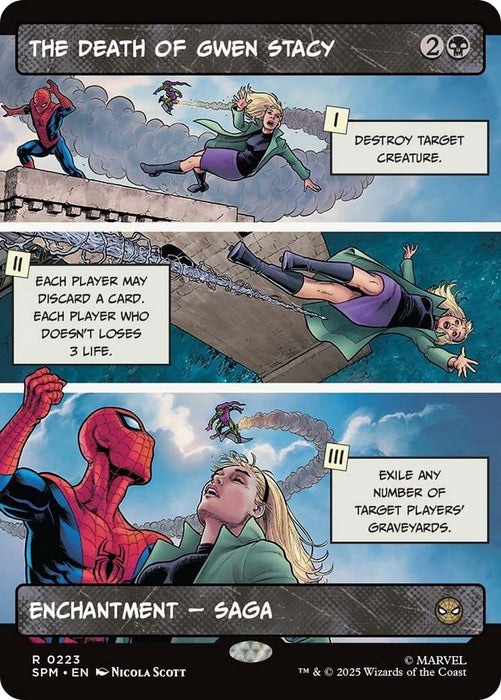 Image for The Death of Gwen Stacy (Borderless) (223) (Foil) [Marvel's Spider-Man] - Magic: The Gathering