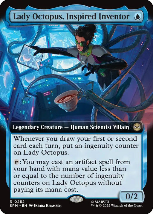 Image for Lady Octopus, Inspired Inventor (Extended Art) (252) (Foil) [Marvel's Spider-Man] - Magic: The Gathering