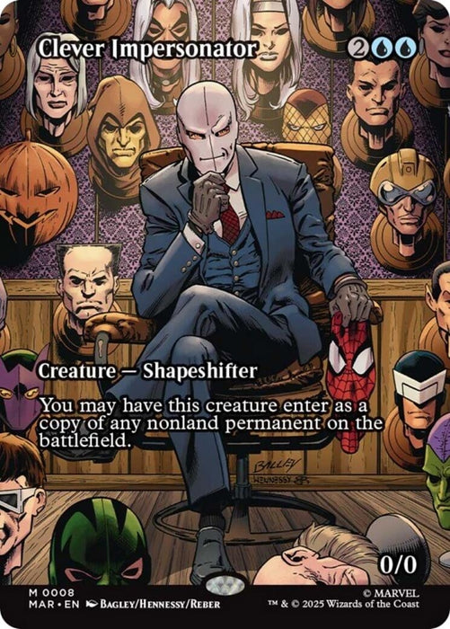 Image for Clever Impersonator (Borderless) (8) [Marvel Universe Eternal-Legal] - Magic: The Gathering