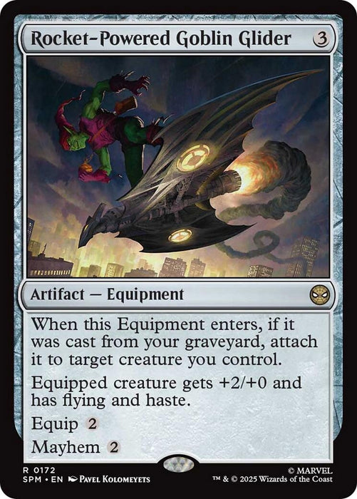 Image for Rocket-Powered Goblin Glider (172) [Marvel's Spider-Man] - Magic: The Gathering
