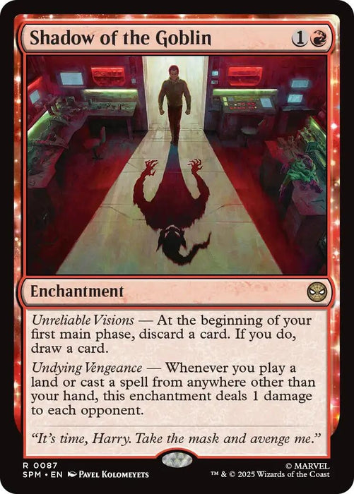 Image for Shadow of the Goblin (87) (Foil) [Marvel's Spider-Man] - Magic: The Gathering