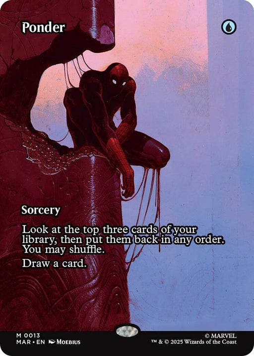Image for Ponder (Borderless) (13) (Foil) [Marvel Universe Eternal-Legal] - Magic: The Gathering