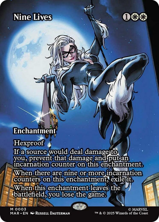 Image for Nine Lives (Borderless) (3) (Foil) [Marvel Universe Eternal-Legal] - Magic: The Gathering