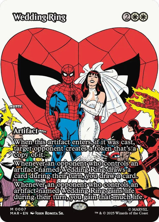 Image for Wedding Ring (Borderless) (7) (Foil) [Marvel Universe Eternal-Legal] - Magic: The Gathering