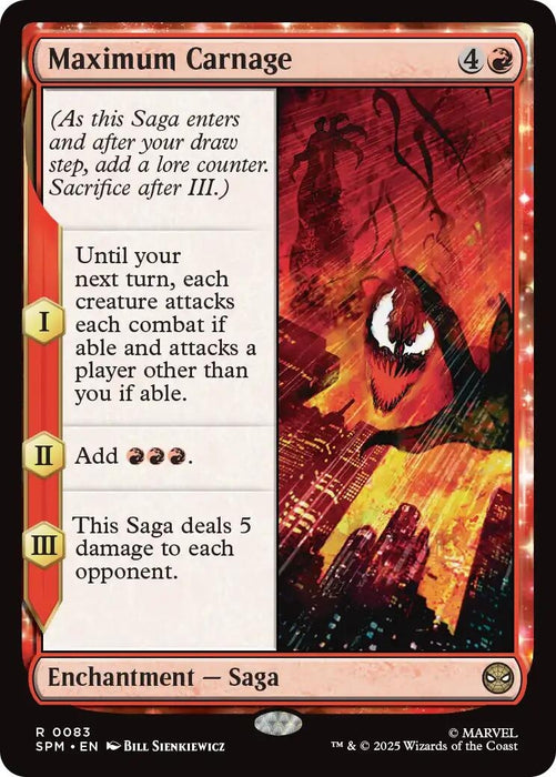 Image for Maximum Carnage (83) (Foil) [Marvel's Spider-Man] - Magic: The Gathering