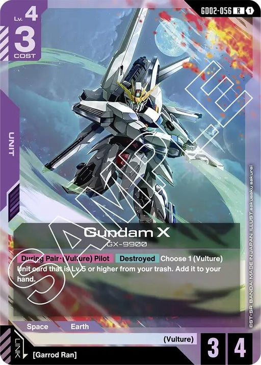 Image for Gundam X (GD02-056) (GD02-056) [Dual Impact] (Holofoil) - Gundam Card Game