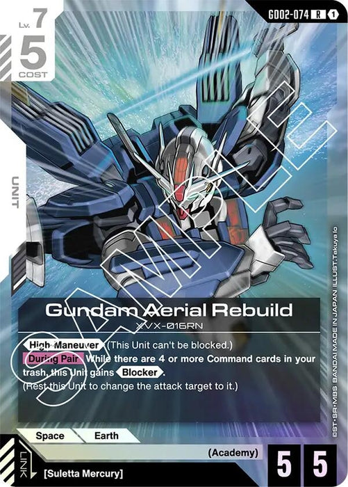 Gundam Aerial Rebuild (GD02-074) [Dual Impact] (Holofoil)