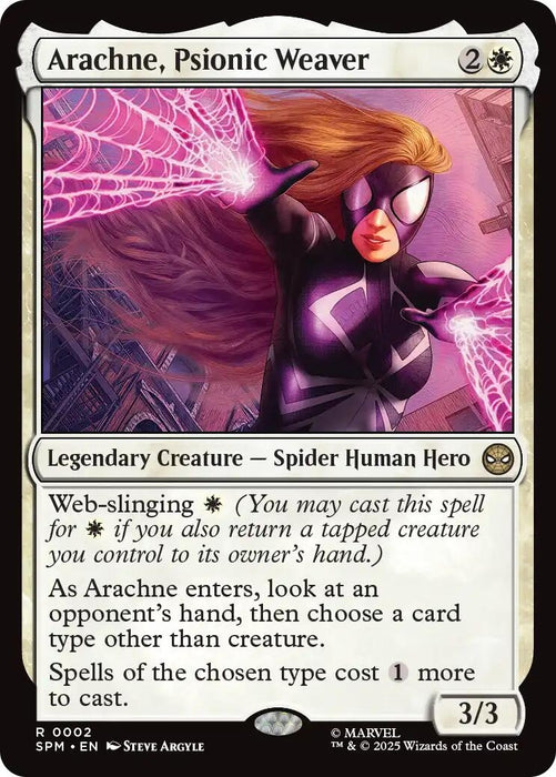 Image for Arachne, Psionic Weaver (2) (Foil) [Marvel's Spider-Man] - Magic: The Gathering