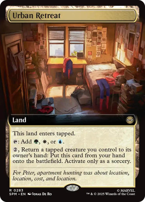 Image for Urban Retreat (Extended Art) (283) (Foil) [Marvel's Spider-Man] - Magic: The Gathering