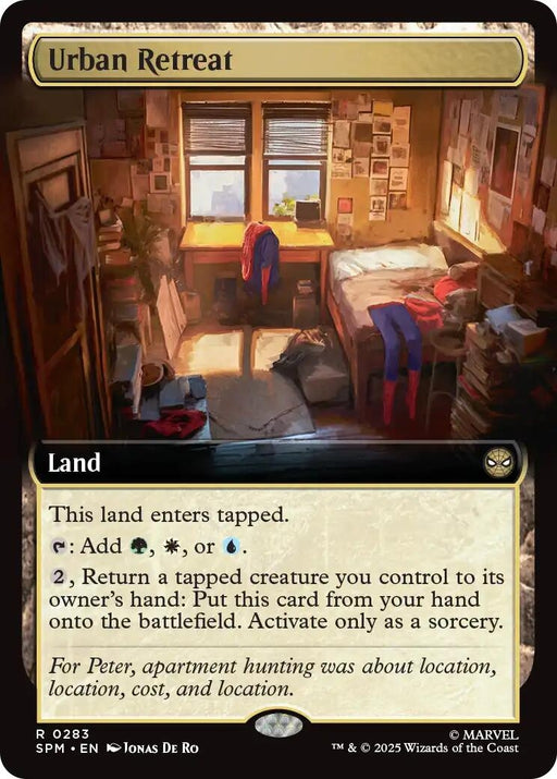 Image for Urban Retreat (Extended Art) (283) (Foil) [Marvel's Spider-Man] - Magic: The Gathering