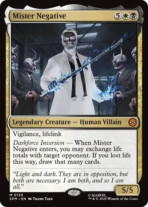Image for Mister Negative (135) (Foil) [Marvel's Spider-Man] - Magic: The Gathering