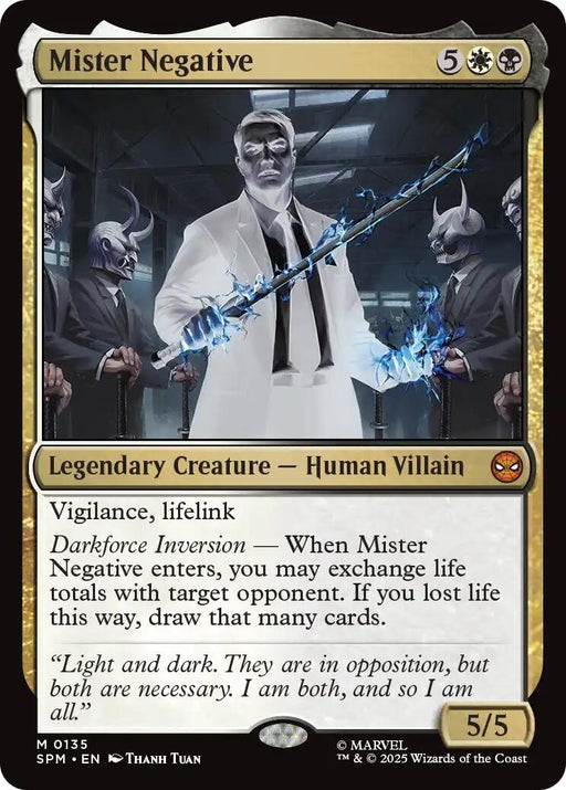 Image for Mister Negative (135) (Foil) [Marvel's Spider-Man] - Magic: The Gathering