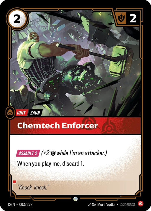 Image for Chemtech Enforcer (003/298) [Origins] - Riftbound: League of Legends Trading Card Game