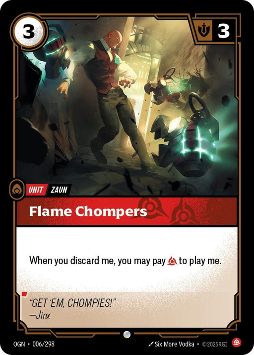 Image for Flame Chompers (006/298) [Origins] - Riftbound: League of Legends Trading Card Game