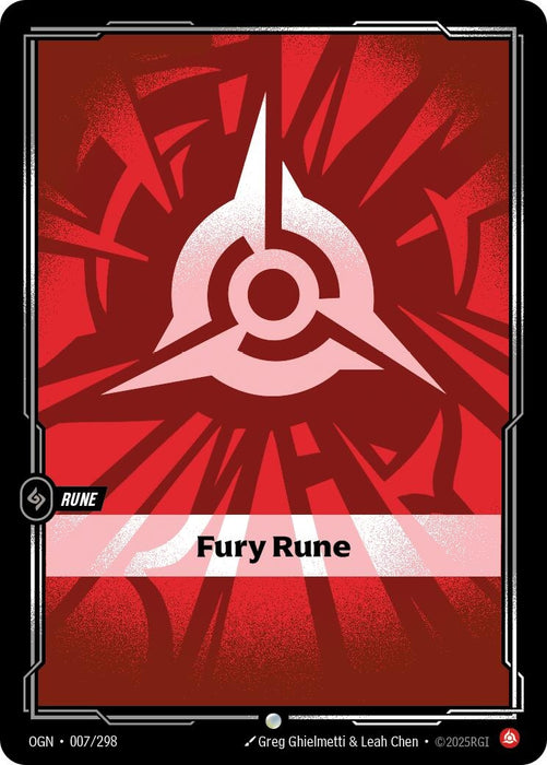 Image for Fury Rune (007/298) [Origins] - Riftbound: League of Legends Trading Card Game