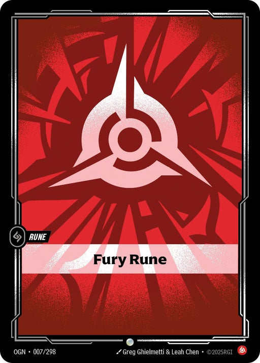 Image for Fury Rune (007/298) [Origins] - Riftbound: League of Legends Trading Card Game