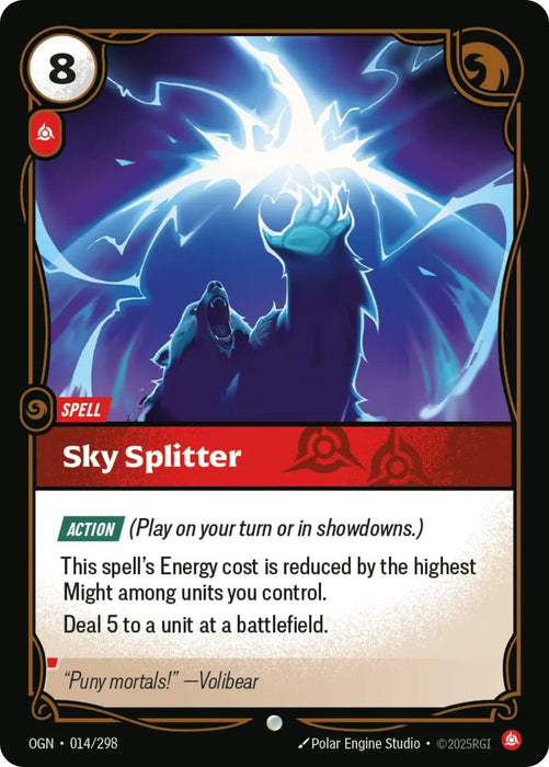 Image for Sky Splitter (014/298) (Foil) [Origins] - Riftbound: League of Legends Trading Card Game