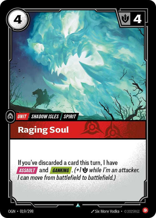 Image for Raging Soul (019/298) [Origins] - Riftbound: League of Legends Trading Card Game