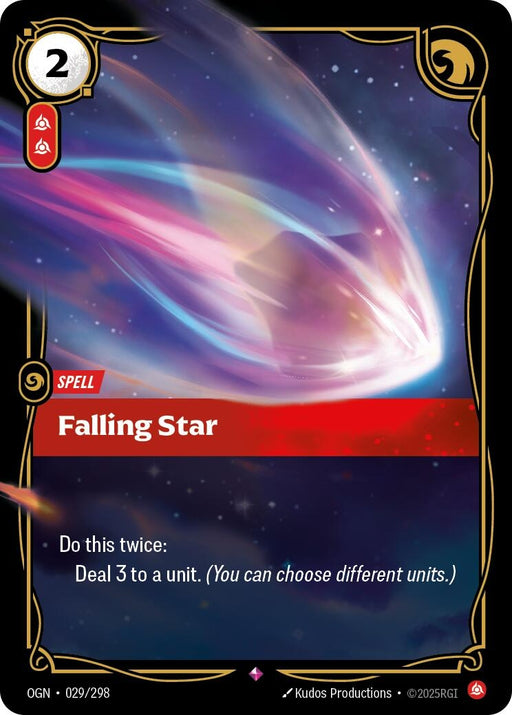 Image for Falling Star (029/298) (Foil) [Origins] - Riftbound: League of Legends Trading Card Game