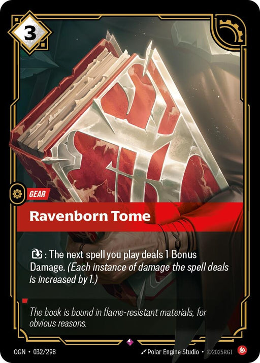 Image for Ravenborn Tome (032/298) (Foil) [Origins] - Riftbound: League of Legends Trading Card Game