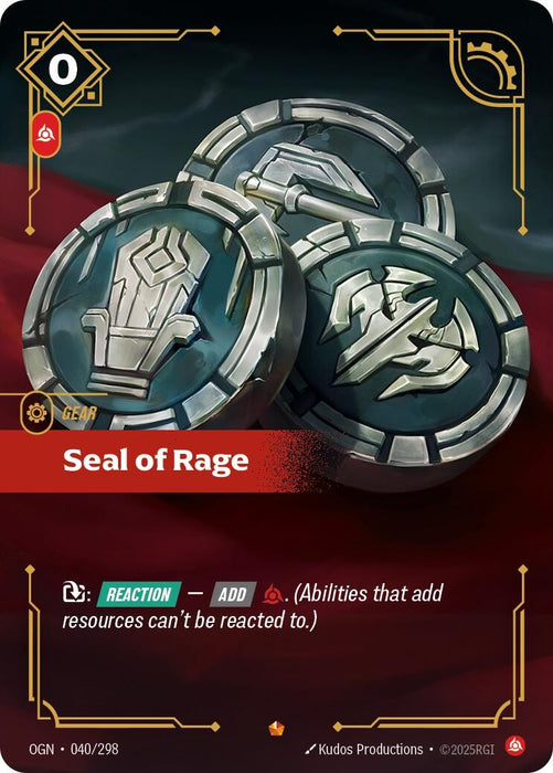 Seal of Rage (040/298) (Foil) [Origins]