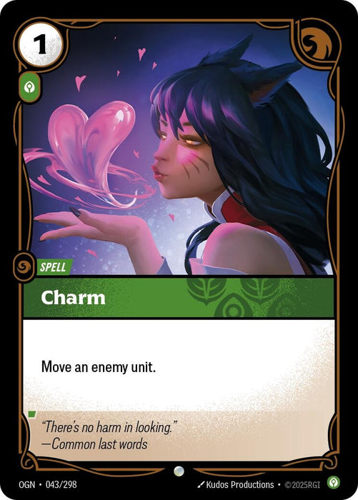 Image for Charm (043/298) (Foil) [Origins] - Riftbound: League of Legends Trading Card Game