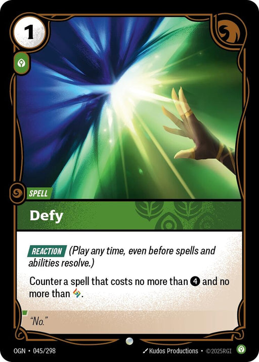 Image for Defy (045/298) (Foil) [Origins] - Riftbound: League of Legends Trading Card Game