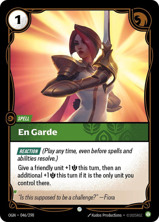 Image for En Garde (046/298) [Origins] - Riftbound: League of Legends Trading Card Game
