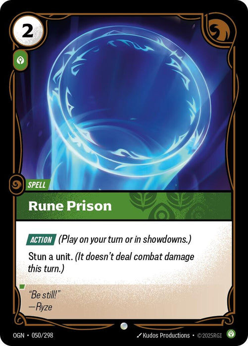 Image for Rune Prison (050/298) (Foil) [Origins] - Riftbound: League of Legends Trading Card Game