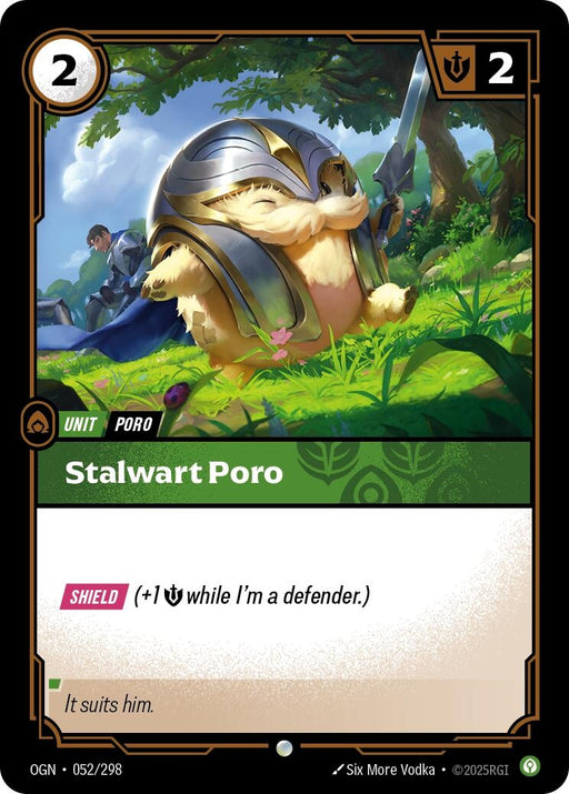 Image for Stalwart Poro (052/298) (Foil) [Origins] - Riftbound: League of Legends Trading Card Game