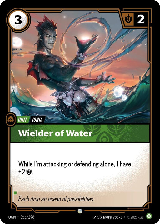 Image for Wielder of Water (055/298) (Foil) [Origins] - Riftbound: League of Legends Trading Card Game